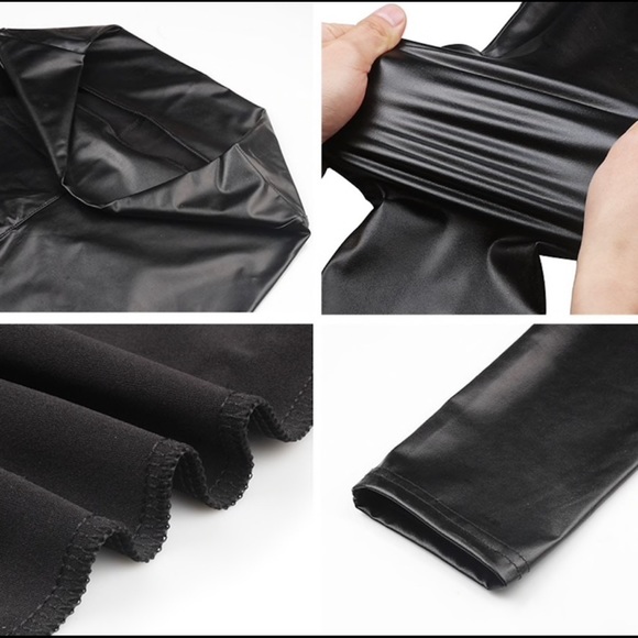 Faux Leather Leggings - Picture 4 of 6